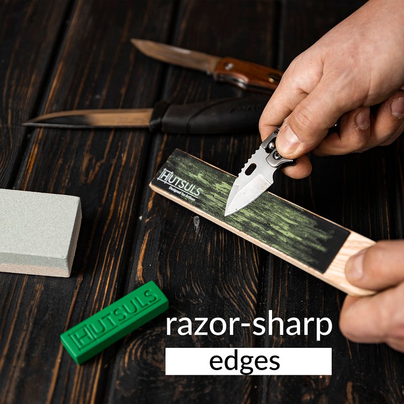 Hutsuls Pocket Knife Strop Kit - Get Razor-Sharp Edges with