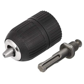 Mesee 2-13mm Capacity Keyless Drill Chuck 1/2-20UNF Thread Heavy Duty Impact Drill Chuck Converter Quick Release Conversion Tool with SDS Plus Adaptor