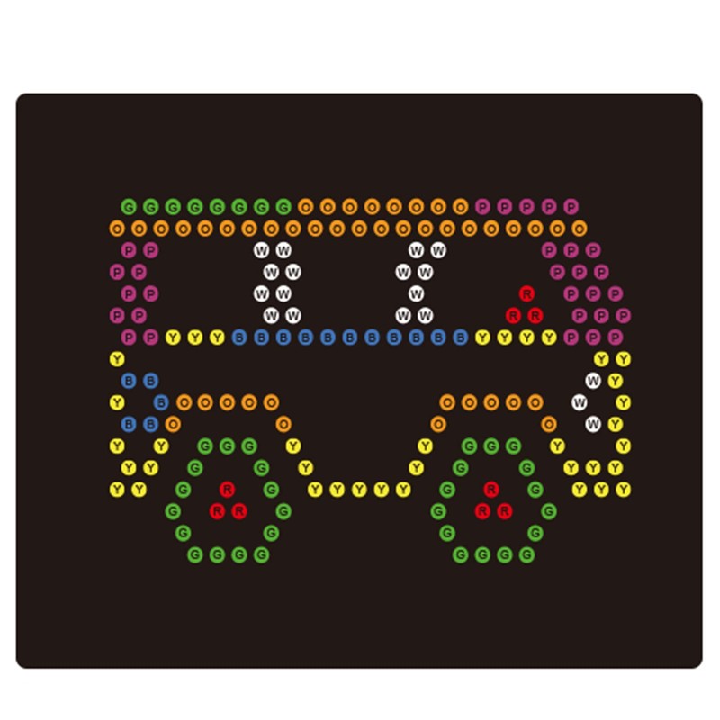 Refill Templates 20PCS Transportation Theme for Magic LED Panel Light