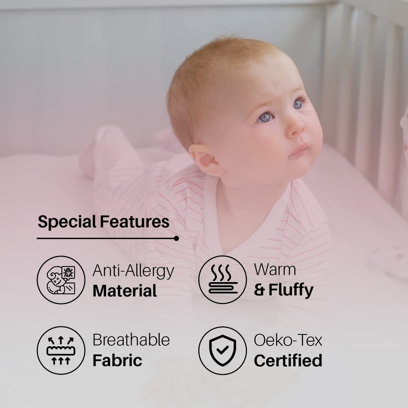 2 x Cot Bed Fitted Sheet 100% Cotton 200 Thread