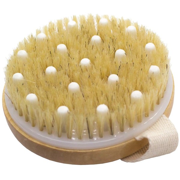 ana wiz Lymphatic Detox Brush with Natural Boar Bristles and Rubber Nodules, 150 g