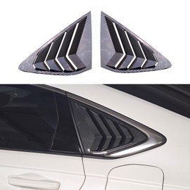 Side Window Scoops Louvers for Honda Accord Sedan 2023 2024 2025 2026, ABS Carbon Fiber, 2pcs