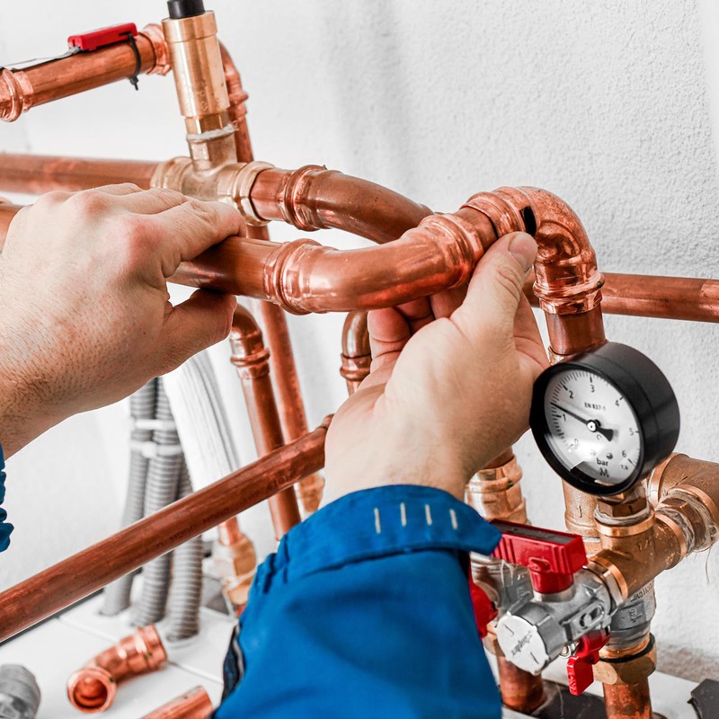 YOKIVE 1 Pcs Brass Fitting with Copper Pipe, Air Conditioning