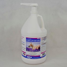 SU-PER Cod Liver Oil for Horses - Horse Oil Supplement with Essential Fatty Acids, Omega 3, Vitamins A & D - Supports Healthy Horse Coat & Skin - 1 Gallon + Pump, 4 Month Supply