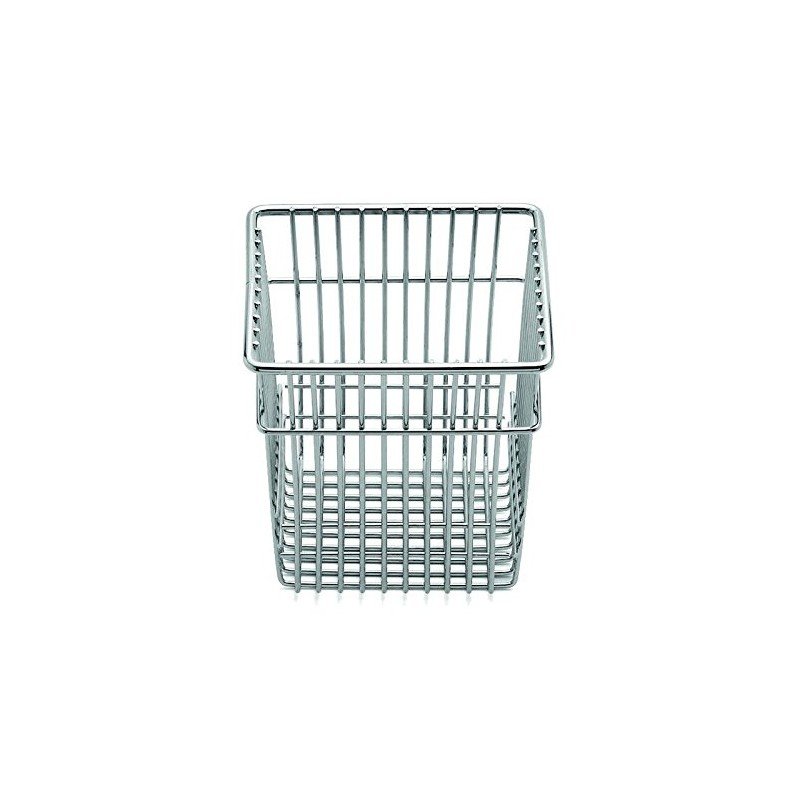 Weis Cutlery Basket Chrome-Plated, Metal Silver, 12 x 12 x