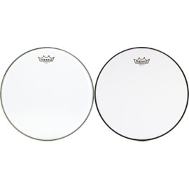 Remo Ambassador Clear Batter Drumhead - 14 inch + Remo Ambassador Hazy Snare-side Drumhead - 14 inch Value Bundle