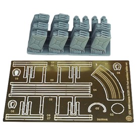 Differential Model 1/35 WW2 Germany Sd.Kfz.251 Ausf.C/D Armored Half Truck Fuel Container Set (For Academy/Dragon/AFV Club) Plastic Model Parts DM35149 (Combat Vehicle)