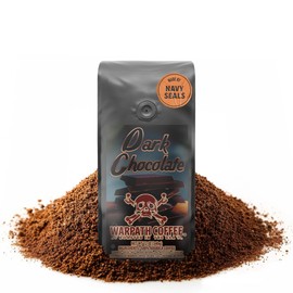 Warpath Coffee Light Roast Ground Coffee, Dark Chocolate Blend, High Caffeine, Extra Strong Roasted 100% Arabica Coffee Ground Beans, Rich Aroma, Full Bodied Intense Cup, Created by Navy Seals, 12oz