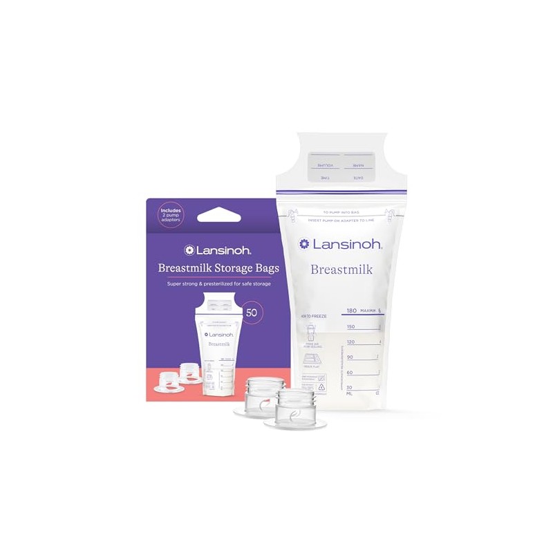 Lansinoh Breastmilk Storage Bags, 100 count