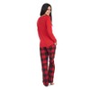 Cherokee Women's Pajama Set Soft Breathable Shirt and Pants, Extra