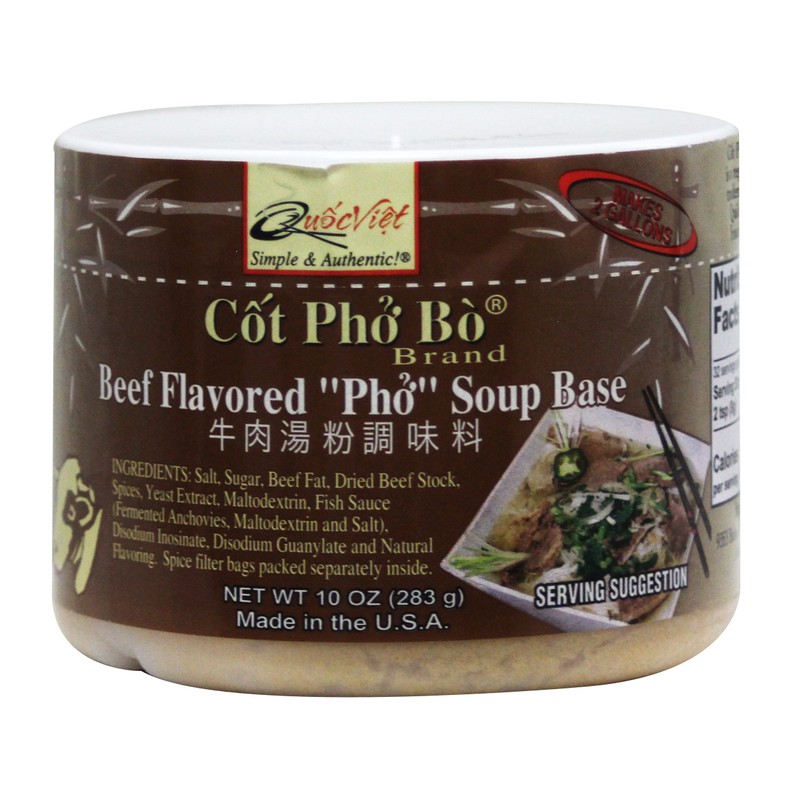 Quoc Viet Foods Soup Base, 10 oz jar (Pho Beef