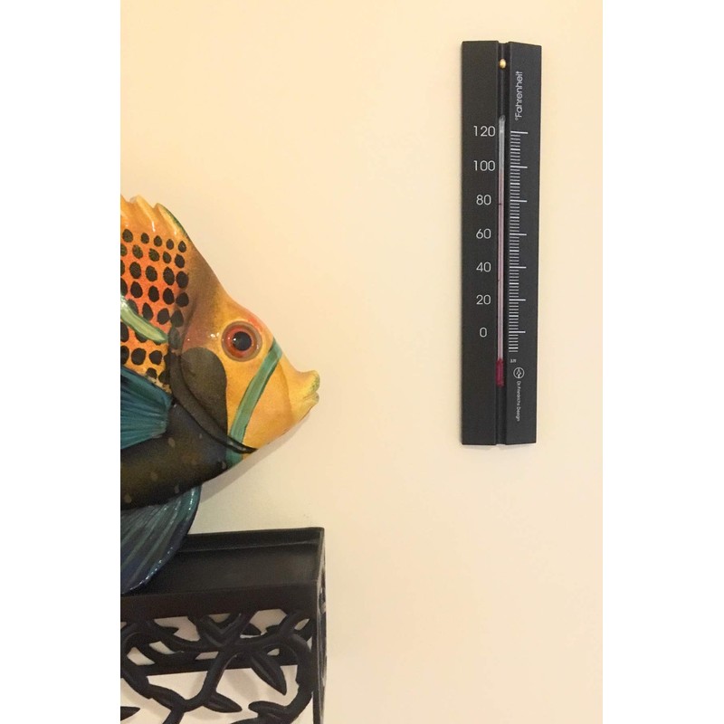 Hokco Analog Wall Thermometer Beechwood 7.8 inch Fahrenheit Temperature Scale