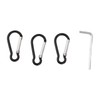2 Pcs G3/4 Flag Pole Rings Aluminium Alloy 360° Rotating