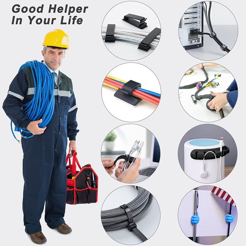 181pcs Cable Management Box, Organizer for Cords and Wires