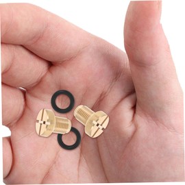 Anneome 2pcs Coolant Air Bleeder Screw for Easy to Install Radiator Vent Valve Essential Car Maintenance Tool