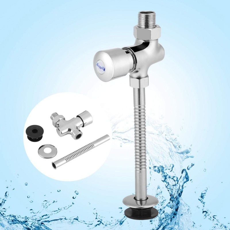 Urinal Flush Valve, Toilet Urinal Flush Valve Button Type Manual