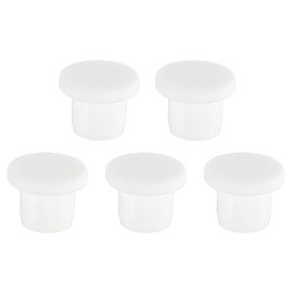 MECCANIXITY Silicone Rubber Hole Plug White Soft Flexible Stopper for 9-9.5mm Hole Tube 5 Pieces