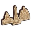 Printtoo Depicting Paris France Monuments Engraved Wooden Fridge Magnet Souvenir