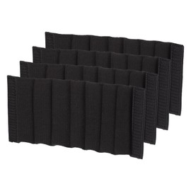 PATIKIL Camera Bag Divider, 4Pcs 10.43"x4.92"x0.55" Shockproof Camera Bag Inserts Separator Pad Protective Lens for Nikon Camera DSLR Protect Bag Organizer Universal Divider Cushion, Black