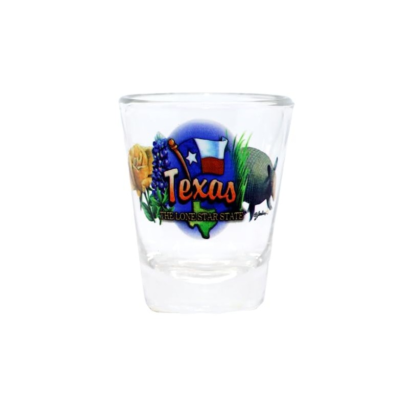 Texas Lone Star State Elements Shot Glass