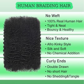 Springy Afro Twist Hair 24 Inch 1 Pack Pre Fluffed Spring Twist Pre Stretched Wrapping Hair for Soft Locs Hair Extensions (26 Inch (Pack of 1), 1B#)