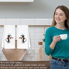 Funny Dachshund Kitchen Towels, Dachshund Kitchen Stuff, Dachshund Dog Hand Towels for Bathroom, Funny Dachshund Gifts, Dog Dish Towels Funny, 16x24 Inch