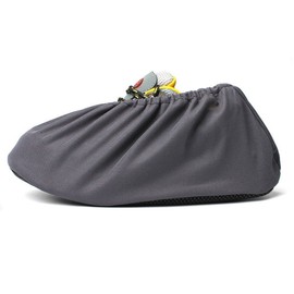 3 Pairs Non-Slip Shoe Covers, Grey Mesh Overshoes Waterproof, One Size Fits Most (US Men 6-12/Women 7-13), Slip-Resistant & Mud Resistant Shoe Protectors for Indoor Use