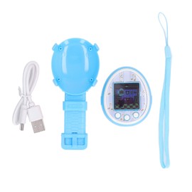 Digital Reality Pet Puzzle Handheld Type C Charging Colorful Display Game Digital Pet Blue