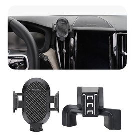 AOUKKL Car Phone Holder Fits for Volvo XC60 2018-2023 Accessories,Thick Cases Friendly,Cell Phone Mount for 4-7 in Phones,360 Degree Rotation,Easy to Install