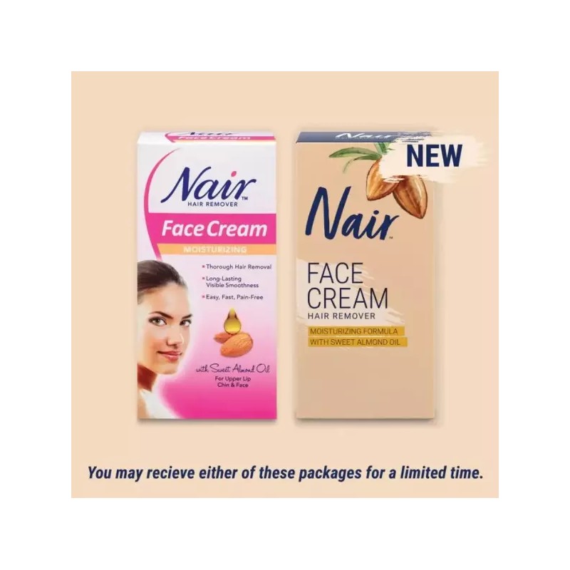 Nair 네어 헤어 리무버 보습 페이스 크림 Nair Hair Remover