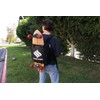 Shark Wheel Backpack, Black Skateboarding Back Pack with Phone and