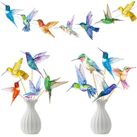 Hummingbird Centerpiece Sticks Hummingbird Birthday Party Decorations 14PCS Birds Table Toppers Bird Party Centerpieces for Spring Summer Theme Party Supplies