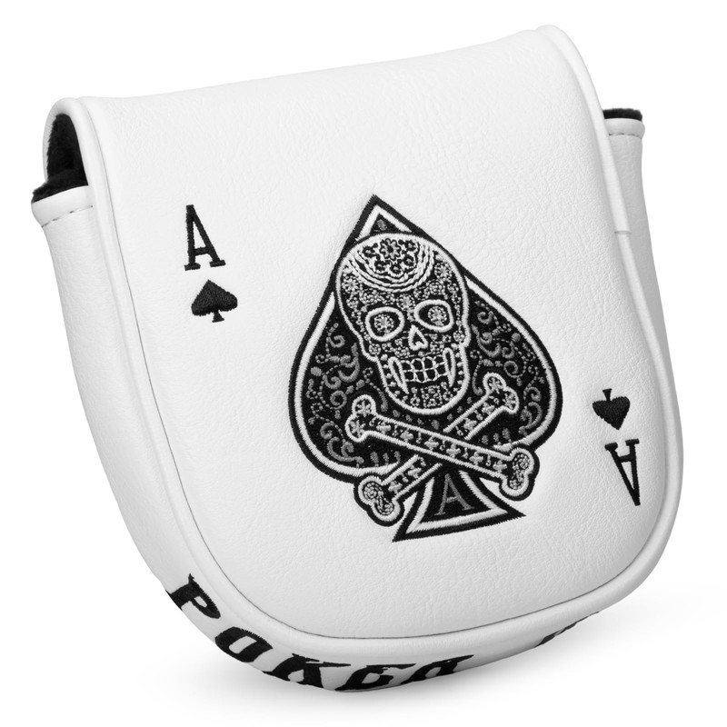 Golf Mallet Putter Cover Golf Headcover, Magnetic Closure Premium Leather