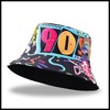 Eigso Retro 80s Theme Bucket Hats for Women Men Hip