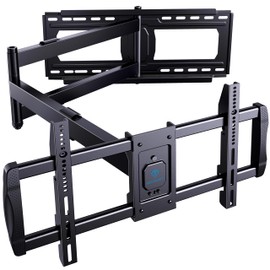 PERLESMITH Long Arm TV Wall Mount for 42-90 inch TVs, Full Motion TV Mount with 42.72 inch Extension Articulating Arm Swivel and Tilt, Max VESA 800x400mm, Holds up to 150 lbs, 16”,18”, 24” Studs