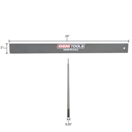 OEMTOOLS 25355 24" Straight Edge Steel Precision Ground Machined Straight Edge, Use with Feeler Gauges for Accurate Automotive Repairs, Checks Cylinder Heads and Engine Blocks, Made in The USA