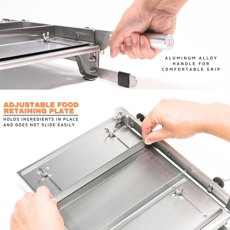 Stainless Steel Bone Cutter Machine Manual Ribs Meat Chopper Food