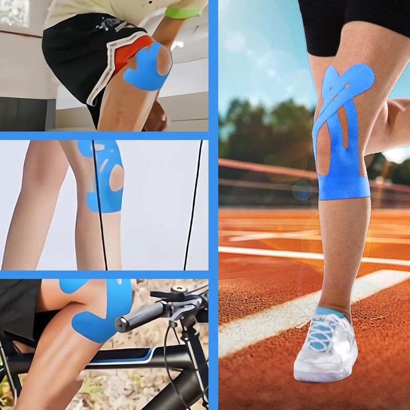 Precut Kinesiology Sports Tape for Elbow Support, 8 Pcs Athletic
