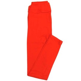 Lularoe Kids Large/XL LXL Solid Reddish Orange Leggings fits Kids Sizes 6-12 SOLID-REDDISHORANGE-33.jpg