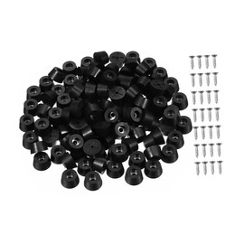 jojofuny 100pcs Rubber Feet Pads for Furniture Leveling Dampening and Noise Reduction Anti- Design for Tables and Chairs for Use