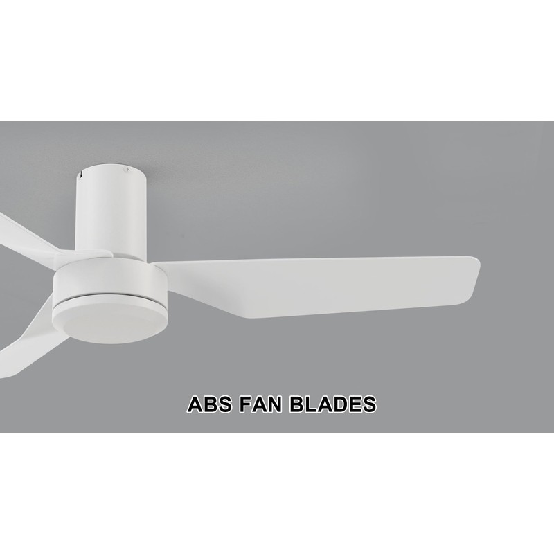 Carro 44 Inch Ceiling Fan without Lights Flush Mount, Small