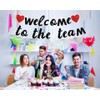 Vrogadso Welcome to The Team Banner Black Glittery New Employee