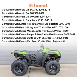 WATERWICH Starter Solenoid Relay Compatible with Kymco Mongoose 70 90 Arctic Cat 90 2000-2019 Replacement for 3303-143 38500-KKDK-900