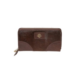 Malham Pony Hair Clutch Purse Ladies Zip Around Style Carry Wallet Soft Fur Covered Country Accessory