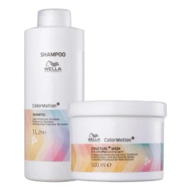 Kit Color Motion Shampoo 1l Y Másk 500g Wella Professionals
