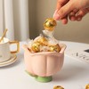 Flower Shape Storage Box Innovative Cute Resin Storage Decorative Ornament