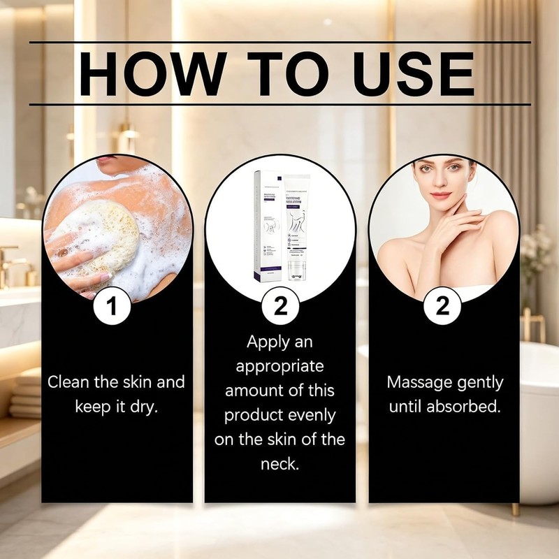Tightening Cream, Instant Neck Lift Cream with Hyaluronic Acid