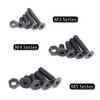 Hilitchi 460-Pcs M3 M4 M5 Hex Socket Flat Head Countersunk