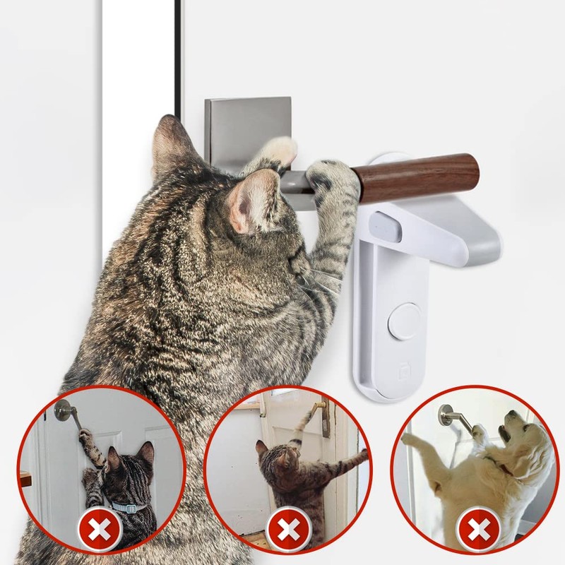 EUDEMON Childproof Door Lever Lock, Baby Safety Door Handle Lock,