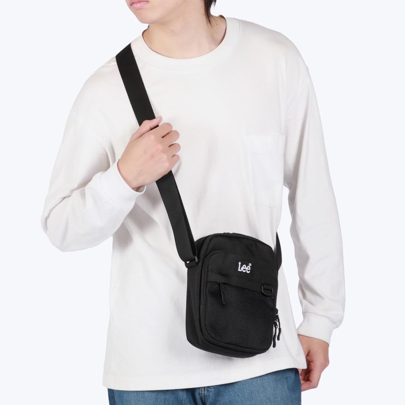 Lee 320-3723 Mini Shoulder Vertical Box Logo, Trend, Lightweight, Multifunctional,